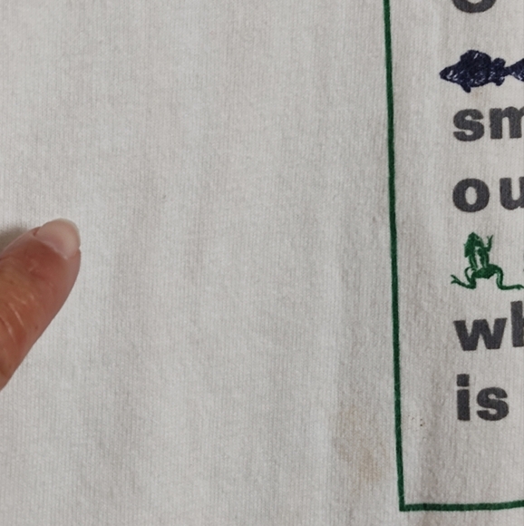 The Aussie T Company Vintage Heavy Cotton Recycle ♻️ Reuse White Graphic T-Shirt - Picture 6 of 9